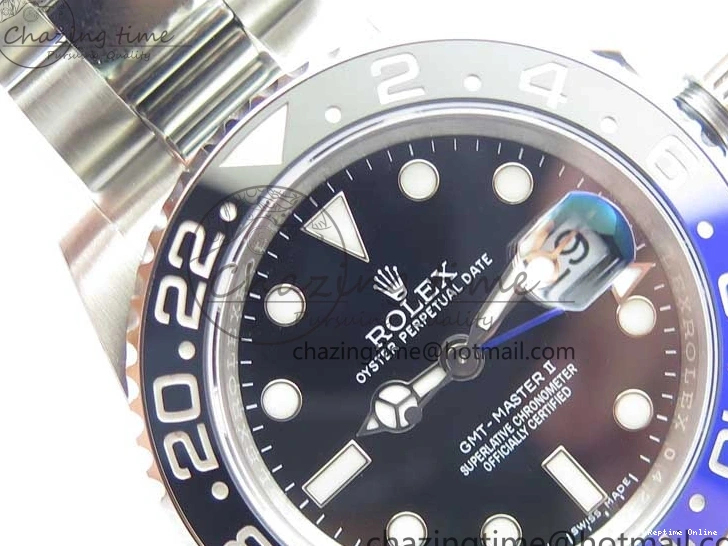 0129 GMT Master II 116710BLNR Batman Ceramic 316L Steel ROF Best Edition Black Dial on SS Bracelet A Youthful 2659